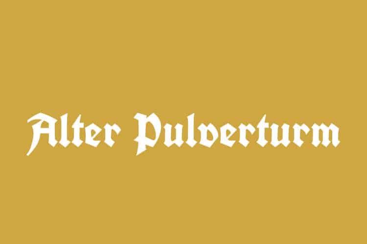 Logo Alter Pulverturm (Invert)